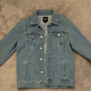 MAAN Men's Classic Blue Denim Jacket